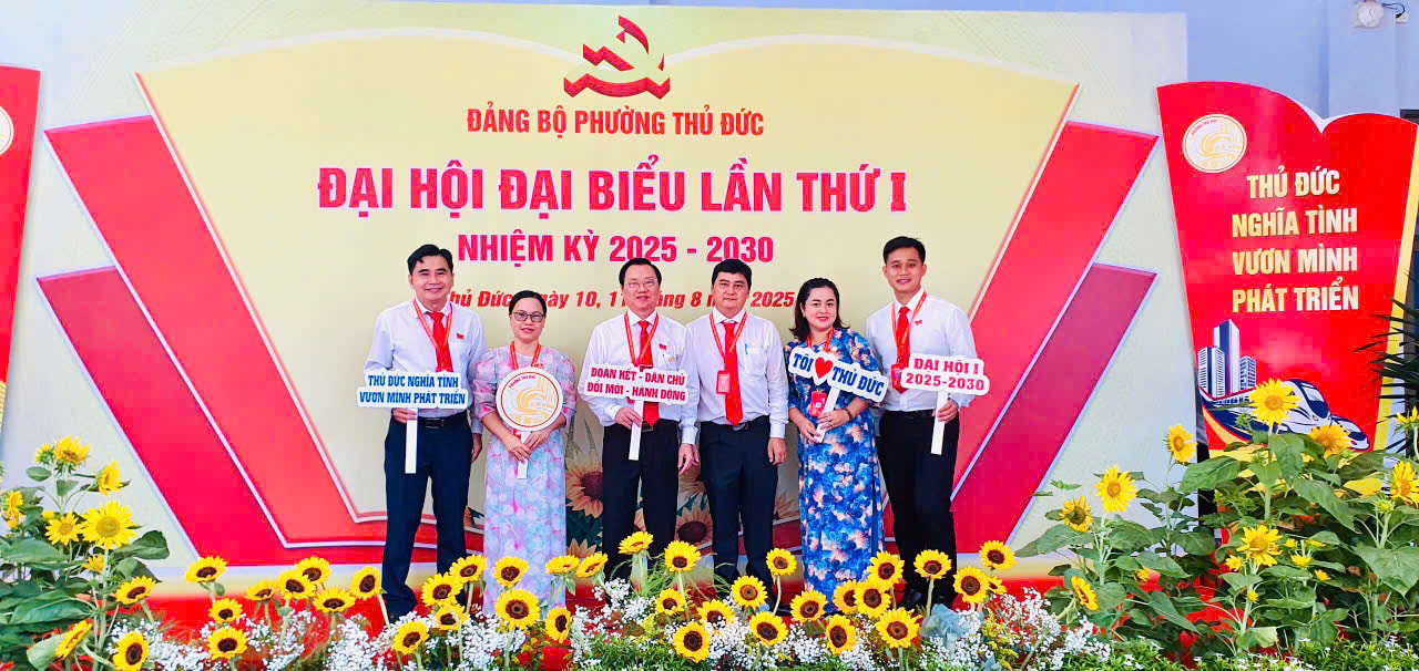 Đoàn Đại biểu TDC tham dự Đại hội Đại biểu Đảng bộ phường Thủ Đức lần thứ I, nhiệm kỳ 2025  - 2030. 